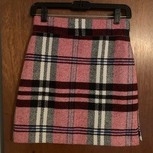 Plaid holiday skirt